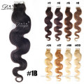 Body Wave Pu Hair Extension High Quality 100% Human Hair tape in hair extensions